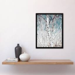 Artery8 Carol M Highsmith Birch Trees in Utah Photograph Framed Wall Art Print - Size: A3 - thumbnail 2