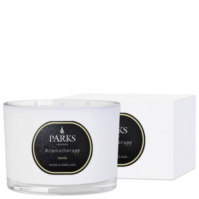 Parks Candles VINTAGE AROMATHERAPY VANILLA 370G 3 WICK CANDLE in White - Size: 320g