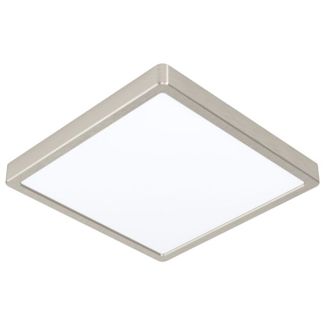 Loops Wall / Ceiling Light Satin Nickel 285mm Square Surface Mounted 20W LED 4000K in Metallics - image 1