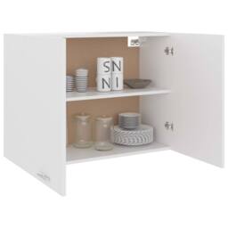 Berkfield Home Hanging Cabinet White 80x31x60 cm Engineered Wood - Size: 80 x 31 x 60 cm - thumbnail 4
