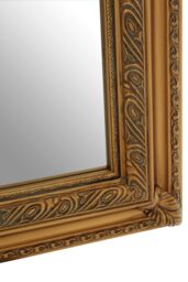 Orsina Stunning Gold Finish Wall Mirror, Decorative Functional Hallway Mirror For Livingroom, Elegant Modern Mirror - thumbnail 4