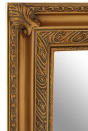 Orsina Stunning Gold Finish Wall Mirror, Decorative Functional Hallway Mirror For Livingroom, Elegant Modern Mirror - thumbnail 3