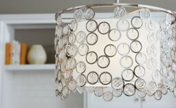 Loops 3 Bulb Ceiling Pendant Light Fitting Highly Polished Nickel LED E27 60W in Metallics - thumbnail 2