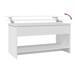 Berkfield Home 809647 Coffee Table White 102x50x52, 5 cm Engineered Wood - thumbnail 8