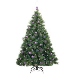 Berkfield Home Artificial Christmas Tree with 300 LEDs Green 180 cm PE & PVC - thumbnail 4