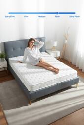 Comfortable Quilted Foam Spring Mattress in White - Size: Single - thumbnail 4