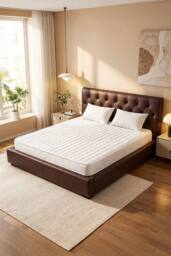 Comfortable Quilted Foam Spring Mattress in White - Size: Single - thumbnail 2