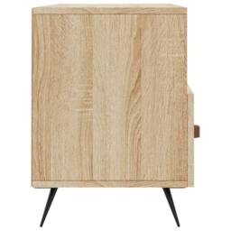 Berkfield Home TV Cabinet Sonoma Oak 102x36x50 cm Engineered Wood in Light Tan - Size: 102 x 36 x 50 cm - thumbnail 7