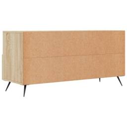 Berkfield Home TV Cabinet Sonoma Oak 102x36x50 cm Engineered Wood in Light Tan - Size: 102 x 36 x 50 cm - thumbnail 8
