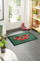 My Mat Washable Nylon Butterfly Indoor Mat - Size: 50 cm x 75 cm - thumbnail 2