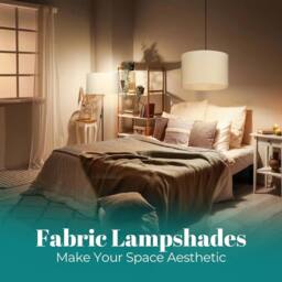 Havendro Beige 12 inch Modern Fabric Light Shade Table Lamp Shade Light - thumbnail 2