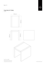 Orsina Wooden Nest of 3 Tables, High Gloss Black Finish Nesting Table, Long Lasting Console Tables for Living Room in Brown - thumbnail 2