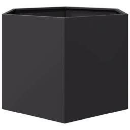 Berkfield Home Durable Garden Planter Black Hexagon 69x60x45 cm Steel - Size: 69 x 60 x 45 cm - thumbnail 4