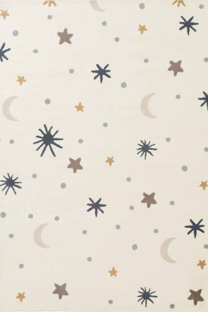 THE RUGS Adventures Kids Rug Moony Cream Multicolour Kids Bedroom Rug - Size: 120 cm x 170 cm - image 1