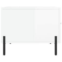 Berkfield Home Coffee Tables 2pcs High Gloss White 50x50x40 cm Engineered Wood - Size: 50 x 50 x 40 cm - thumbnail 8