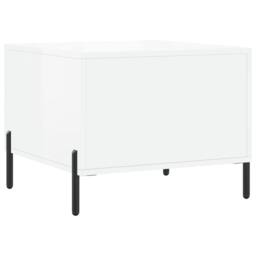 Berkfield Home Coffee Tables 2pcs High Gloss White 50x50x40 cm Engineered Wood - Size: 50 x 50 x 40 cm - thumbnail 9