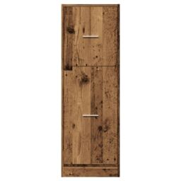 Berkfield Home Apothecary Cabinet Old Wood 40x41x118 cm Engineered Wood in Brown - Size: 40 x 41 x 118 cm - thumbnail 5