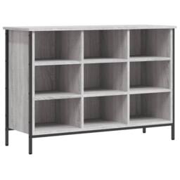 Berkfield Home Shoe Cabinet Grey Sonoma 100x35x70 cm Engineered Wood - Size: 100 x 35 x 70 cm - thumbnail 1