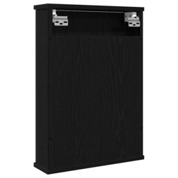Berkfield Home Bathroom Mirror Cabinet Black Oak 42x12x60 cm Engineered Wood - Size: 42 x 12 x 60 cm - thumbnail 6