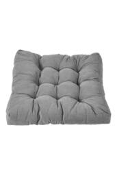 Living and Home Comfort Padded Corduroy Chair Cushion in Grey - thumbnail 4