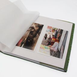 Paper High Large Sari Fabric Photo Album in Blue - thumbnail 4