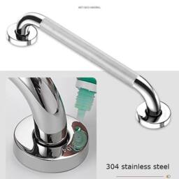 NESTLUNE Handle Steel Shower Toilet Hand Rail 30cm in Silver - thumbnail 6