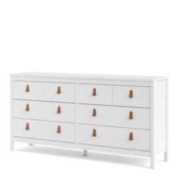 Furniture To Go Barcelona Double Dresser 4+4 Drawers in White - thumbnail 3