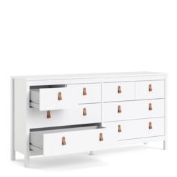 Furniture To Go Barcelona Double Dresser 4+4 Drawers in White - thumbnail 4