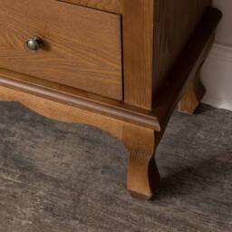 Melody Maison Tall Freestanding Dark Wood Display Cabinet - Ashwell Range in Brown - thumbnail 6