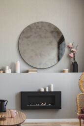 "MirrorOutlet Round Circular Antiqued Mirror with Polished Edge 24"" X 24"" (60x60CM) in Silver - Size: 1 Pack" - thumbnail 1