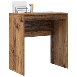 Berkfield Home Rustic Writing Desk Old Wood Particle Board Small Storage in Brown - thumbnail 3