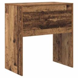 Berkfield Home Rustic Writing Desk Old Wood Particle Board Small Storage in Brown - thumbnail 6