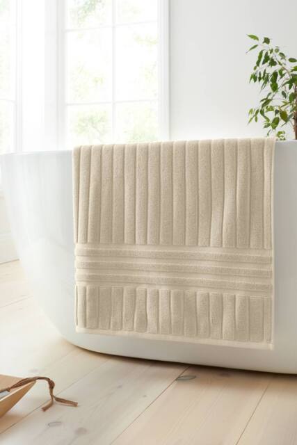 Bianca 'Hotel' Cotton Bath Towel in Natural - image 1
