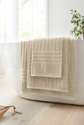 Bianca 'Hotel' Cotton Bath Towel in Natural - thumbnail 3