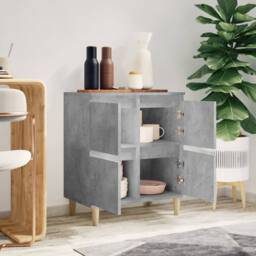 Berkfield Home Sideboard Concrete Grey 60x35x70 cm Engineered Wood - Size: 60 x 35 x 70 cm - thumbnail 3