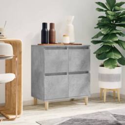Berkfield Home Sideboard Concrete Grey 60x35x70 cm Engineered Wood - Size: 60 x 35 x 70 cm - thumbnail 2