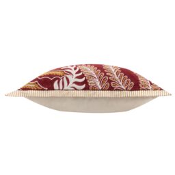 Paoletti Winter Joy Embroidered Polyester Filled Cushion in Red - Size: 50 cm x 50 cm - thumbnail 3