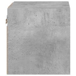 Berkfield Home TV Wall Cabinet with LED Lights Concrete Grey 30x28.5x30 cm - thumbnail 9