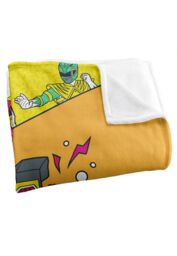 Power Rangers Saved By The Megazord Silky Touch Super Soft Throw Blanket 152 X 127 cm in White - thumbnail 3