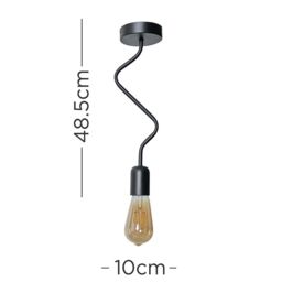 ValueLights Tralles Black Ceiling Bar Light - thumbnail 4