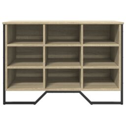 Berkfield Home Shoe Cabinet Sonoma Oak 90x38x61.5 cm Engineered Wood - thumbnail 4