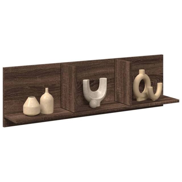 Berkfield Home Wall Cabinet 100x16.5x30 cm Brown Oak Engineered Wood - image 1