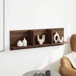 Berkfield Home Wall Cabinet 100x16.5x30 cm Brown Oak Engineered Wood - thumbnail 3