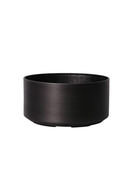 KDMD Dark Grey Metallic Look Plastic Low Bowl Planter 42.5cm - image 1