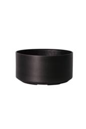 KDMD Dark Grey Metallic Look Plastic Low Bowl Planter 42.5cm - thumbnail 1