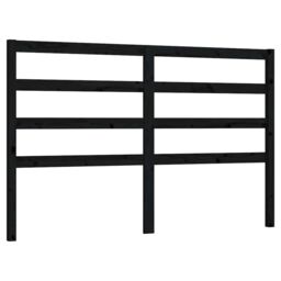 Berkfield Home Bed Headboard Black 166x4x100 cm Solid Wood Pine - Size: 166 x 4 x 100 cm - thumbnail 2