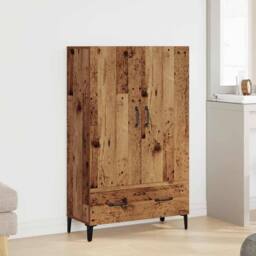 Berkfield Home Highboard Old Wood 70x31x115 cm Engineered Wood in Brown - Size: 70 x 31 x 115 cm - thumbnail 3