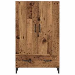 Berkfield Home Highboard Old Wood 70x31x115 cm Engineered Wood in Brown - Size: 70 x 31 x 115 cm - thumbnail 1