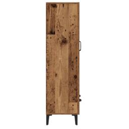 Berkfield Home Highboard Old Wood 70x31x115 cm Engineered Wood in Brown - Size: 70 x 31 x 115 cm - thumbnail 5