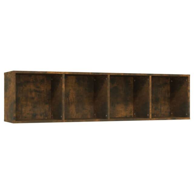 Berkfield Home Book Cabinet/TV Cabinet Smoked Oak 143x30x36cm Engineered Wood in Brown - Size: 143 x 30 x 36 cm - image 1